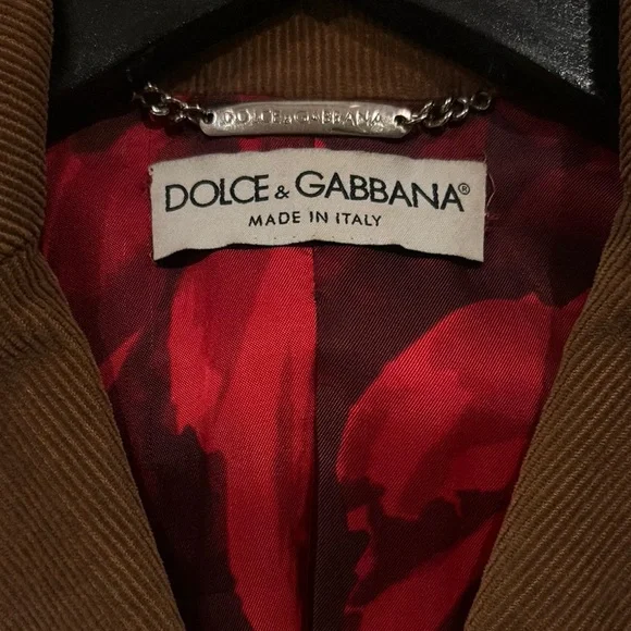 Dolce & Gabbana Brown Blazer with Red Lining - Picture 4 of 16
